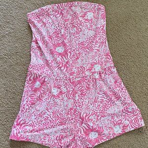 Lilly Pulitzer Romper/Cover Up in Pink Lions